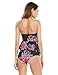 Ekouaer Womens 2 Piece Push Up Vintage Floral Peplum High Waist Bikini Swimsuit