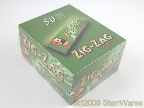 Zig Zag King Size Green Cigarette Rolling Papers 50 Booklets