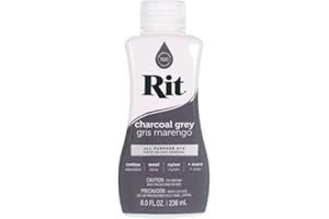 Rit Dye Liquid – Wide Selection of Colors – 8 Oz. (Charcoal Grey)