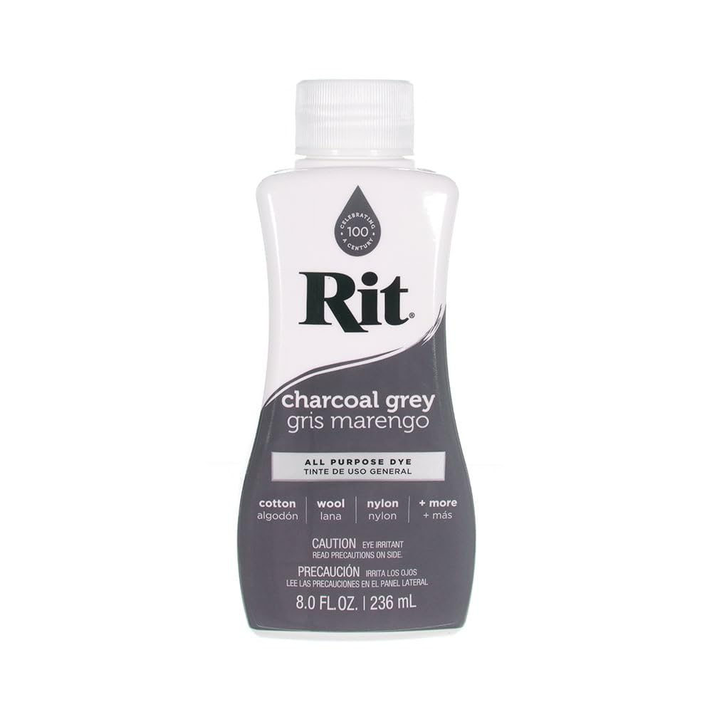 Rit Dye Liquid – Wide Selection of Colors – 8 Oz. (Charcoal Grey) — image 1