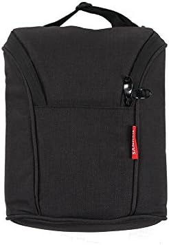 SANNE Baby Double Bottle Bag Insulated breastmilk Cooler Bag for Kids Baby Boys Girls Leakproof with Zip and Handle Adjustable Strap to go Travel Shool Picnic (black)