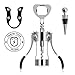 AUNOOL Corkscrew Wine Opener - Heavier Wing Corkscrew Wine Bottle Opener, Bottle Stopper and Foil Cutter, Premium Corkscrew with Zinc Alloy
