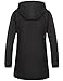 Meaneor Womens Hooded Warm Winter Lined Parkas with Pockets & Zipper Long Coats