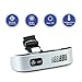 ROSIMO Digital Hanging Luggage Scale,Rubber Paint,Temperature Sensor,50kg,Silver