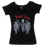 The Walking Dead Daryl Dixon Wings Juniors Braided Girls T-shirt M
