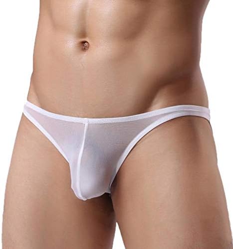 Under Warming Sche Men's Warming Shorts Transparent Nylon Under Men's Festive Clothing Shorts Underpants Perspective Pouch Soft Briefs