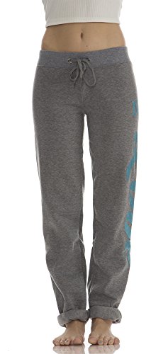 (79626R) Classic Designs Womens Love Number 1 Soft Fleece Sweatpants in Heather Size: X-Large