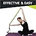 TheraPeace Physical Therapy Stretching Strap + EasyGuide: Elastic Stretch Band with 10 Loops - Yoga Workout Fitness Pilates Ballet Rope Stretcher for Foot Legs Hamstring Back