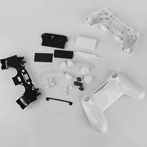 DierCosy Replacement Full Housing Shell Case Cover with Buttons Mod Kit for PlayStation4 PS4 Wireless Controller White Electronic Accessories