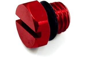 Lelecar Air Bleeder Screw for GM 2001-2017 Duramax Diesel Fuel Filter-Aluminum (Red)