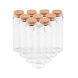 12pcs 90ml Clear Glass Bottles with Corks Gift