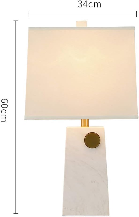 white stone table lamp