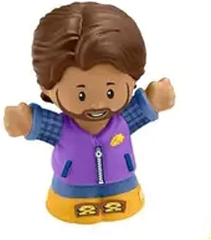 Fisher-Price Little People Figura Papà Casual – Personaggio Con Capelli Biondi E Barba, Per Bambini Da 1 A 5 Anni, Gioco Fantasioso