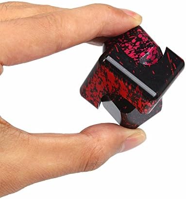 Cube Hand Spinner Metal Aluminum Fidget Cube Desk Removable Finger Toy Gift,Graffiti Black