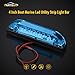 Partsam 2Pcs 4inch Boat Marine LED Utility Strip Light Bar Blue 6 Diodes Marker Lamp for Lighting/Decoration, Thin Line LED Trailer and Side Marker Light, Marine led Lights for Boats 12v