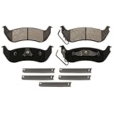 Wagner Severe Duty SX1040A Semi-Metallic Disc Pad Set Includes Installation Hardware, Rear