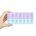 E-Crazy Pill Organizer, Pill Box Twice-a-Day, Weekly Pill Planner with Detachable Compartments, can be Detached as Daily Pill Box, AM PM Pill Organizer