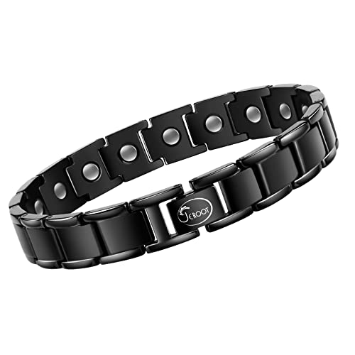 JEROOT Titanium Magnetic Bracelets for men,Magnetic Therapy