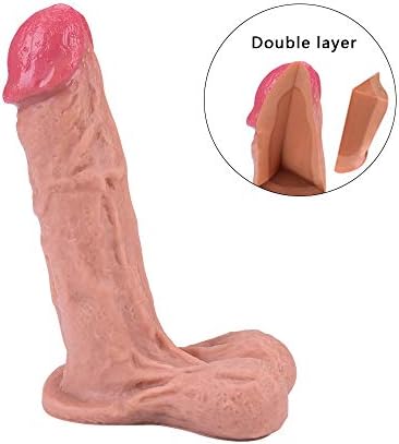 POCHDUDY 7.2 Inch Silicone Waterproof Tools for Women with Strong Suction Cup Hands Free
