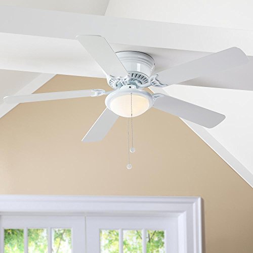Hugger 52 in. White Ceiling Fan - Image 3