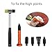 Super PDR Tap Down Tool 4pcs Heads Rubber Hammer Paintless PDR Dent Repair Tools