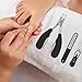 Professional Cuticle Pusher and Cutter – Easily Gel Nail Polish Scraper – Learning Do Nails at Home Use Cuticle Remover for Fingernails and Toenails - Pedicure Manicure Tools