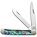 KISSING CRANE Genuine Abalone Trapper Pocket Knife