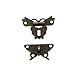 RZDEAL 2Pcs Box Buckle Beautiful Butterfly Shaped Hardware Zinc Alloy Furniture Accessory Decorative Wood Case Jewelry Box(DIY,Antique Brass)