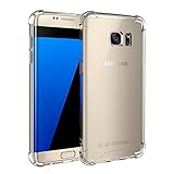 Galaxy S7 Edge Case,Yoyamo Samsung Galaxy S7 Edge Protective Cover Case with Transparent Hard Plastic Back Plate and Soft TPU Gel Bumper(Clear)