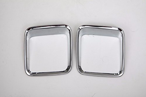 image for Nicebee Silver 4pcs Car Tail Light Guard Rear Lamp Trim Cover Ring Out