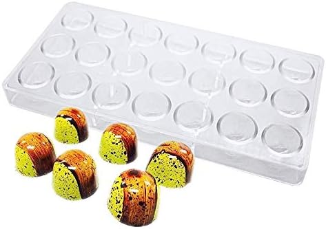 Baking Tools PC Hard Chocolate Mold 3D Polycarbonate Chocolate Moulds Homemade Chcolate Mold Maker Plastic Clear Ice Jelly Candy Mould Jelly Soft Sweet Mould Kitchen DIY Bakery Pastry Tool Baking Acce