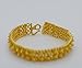 Gorgeous 22k 23k 24k Yellow Gold Plated Women Gorgeous Cuff Bangle Bracelet Pikul Sukhothai Style