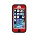 Accmart Defender Body Armor Silicone Hybrid Case Comparable to Otterbox Defender Series For iphone 5 Red