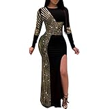 Ranfare Women Long Sleeve Birthday Dresses Sexy hot Diamond Process Sexy  Dress Party Club Night Dress, Golden 8, XXL price in UAE | Amazon UAE |  kanbkam