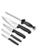 Victorinox Fibrox Pro 5-Piece Chef's Knife Set with Molded Handles, Black