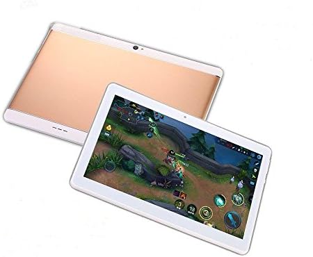 LLLtrade 10.1 inch Metal Shell 3G Unlocked Android 6.0 Phablet MTK6592 Octa Core Dual Sim Card Slots 4GB + 64GB IPS Screen Wifi Bluetooth Tablet PC (Gold)