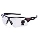 Eyewear Sunglasses UV Protection Riding Glasses Eye Gear Protecor for Cycling Bicycle Bike Outdoor Sports #04 Black frame+transparent lens