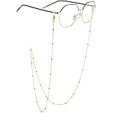AllenCOCO Glasses Chain, Eyeglass Strap For Women Sunglasses - 14K Gold Eyeglasses Chain, Eye Glasses Holders Around Neck