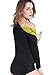 ValentinA Womens Body Shapers Long T-shirt Slimming Neoprene Vest Weight Loss Hot Sweat Shirt Black S=US Size XS