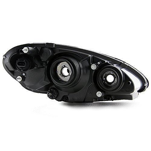 For 06-10 PT Cruiser Chrome Housing Replacement Headlights Headlamps LH+RH Set Pair Left+Right