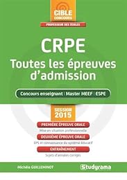 CRPE, toutes les épreuves d'admission
