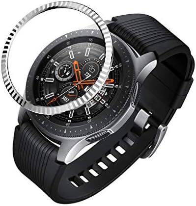 for Samsung Galaxy Watch 46MM Bezel Ring Adhesive Cover Anti Scratch Metal