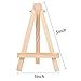 eBoot 3 by 3 Inch Mini Canvas and 3 by 5 Inch Mini Wood Easel Set for Painting Drawing Craft, 12 Pack
