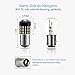 AUTOGINE 4 X 1000 Lumens Super Bright 9-30V 1157 2057 2357 7528 LED Bulbs 3014 54-EX Chipsets with Projector for Back Up Reverse Lights DRL Tail Brake Lights, Xenon White