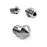 Micro Swiss Plated Wear Resistant Nozzle for LulzBot TAZ 5, TAZ 6, LulzBot Mini, Hexagon Hotend .6mm