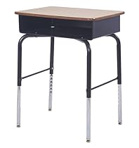 ECR4Kids Open Front Desk with Metal Book Box - RTA