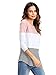 Romwe Women's Casual T-Shirt Long Sleeve Loose Top Cotton Tee