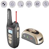 WWVVPET Dog Training Collar with Remote LED Light, [New 2019] 1500 ft Remote Range,1~9 Levels for Shock/Vibration/Beep Control,Lock Switch Rechargeable IPX7 Waterproof for Small Medium Large Dog