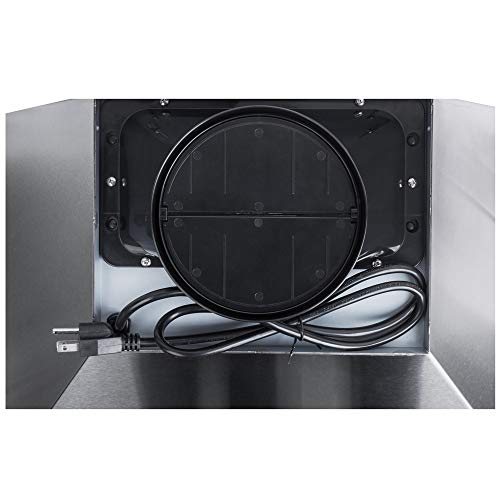 6 Mounted+Brushed+Stainless+Lights+Ductless