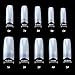 Acrylic Nails French Tips Hisight 500pcs Fake Nails Half Cover False Nails 10 Sizes for Nail Salons and DIY Nail Art (Natural)